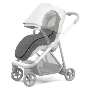 Thule Footmuff - Sac de dormit pentru copil, Grey Melange - Img 2