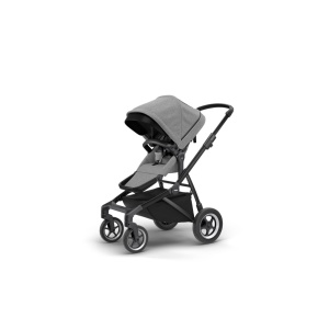Carucior Thule SLEEK Cadru Negru si Copertina Gray Melange