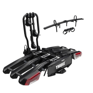 Suport pentru 3(4) biciclete, Thule EasyFold 3 cu prindere pe carligul de remorcare, 13 pini + Adaptor pentru cea de-a 4 bicicleta TA944700