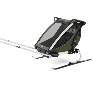 Carucior multisport Thule Chariot Lite double, Vintage Green - Img 2