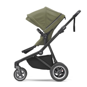 Carucior Thule SLEEK Cadru Negru si Copertina Soft Green (verde kaki) - Img 2