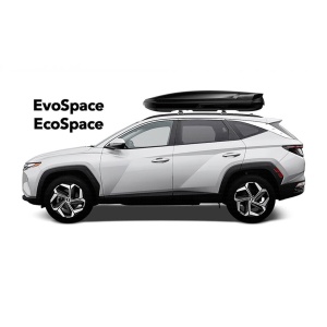 Cutie portbagaj Aleo EcoSpace HX, Black Matte - Img 2