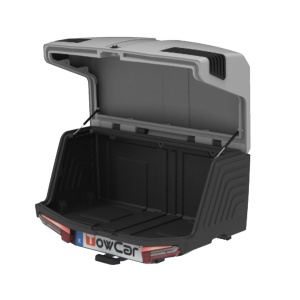 Cutie portbagaj pe carligul de remorcare Towbox V3 Classic Gri - Img 2
