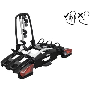 Suport 3 biciclete Thule VeloCompact F cu prindere pe carligul de remorcare de tip FIX4BIKE - Img 1