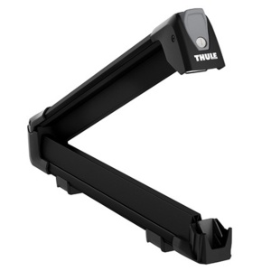 Suport 4 perechi schiuri Thule SnowPack 7324 negru cu prindere pe bare transversale aluminiu cu profil T - Img 2