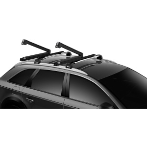 Suport 5 perechi schiuri Thule SnowPack Extender 7325 Negru cu prindere pe bare transversale aluminiu cu profil T - Img 3