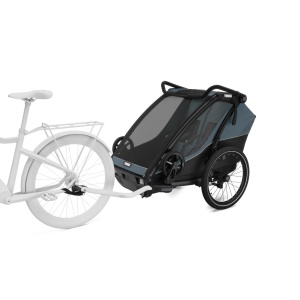 Carucior multisport double Thule Chariot Cab, Dark Gray - Img 2