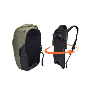 Rucsac urban hibrid pentru bicicleta, cu compartiment laptop, Thule, Paramount, 26L, Green - Img 2