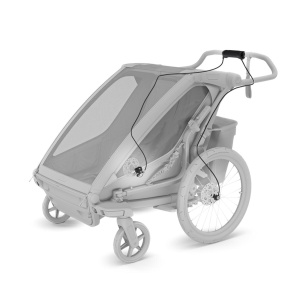 Carucior multisport single Thule Chariot Sport 2, Natural Gold - Img 2