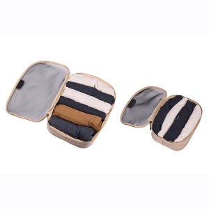 Set saculeti de depozitare Thule Packing Cube mediu + mic, Gentle Beige - Img 3