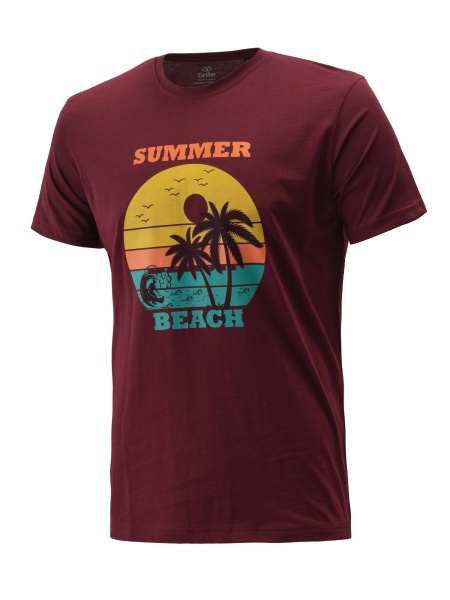 BRILLE | Тениска Summer Beach, червен