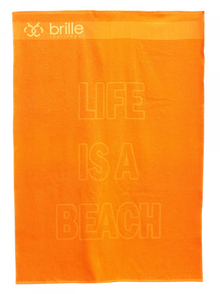 GLASSES | Beach towel Life is a Beach 100/150 - Orange