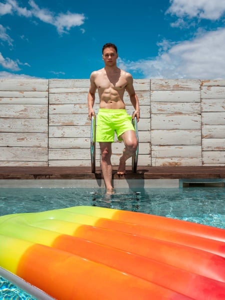 BRILLE | Плувни шорти Sunny Beach, зелен