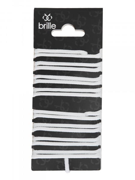 BRILLE | Връзки за обувки кръгли - White - 110cm