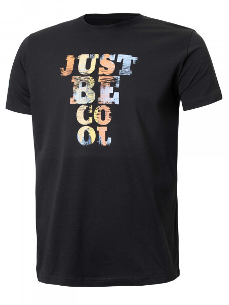 BRILLE | Тениска Just be Cool, ЧЕРЕН