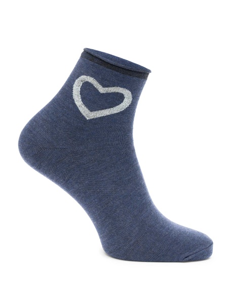 BRILLE | Чорапи Ankle Heart x1, син