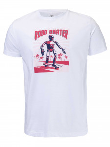 BRILLE | Мъжка тениска Robo Skate - White