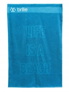 BRILLE | Плажна кърпа Life is a Beach 100/150 - Petrol - Img 1