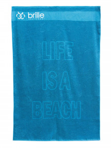 GLASSES | Beach towel Life is a Beach 100/150 - Petrol - Img 1