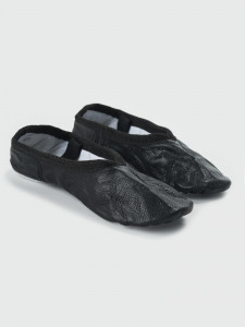 GLASSES | Split Sole LTR Leather Shoes, BLACK - Img 1