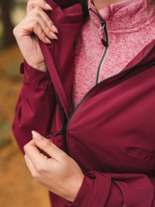 GLASSES | Women's Sally Hiking Jacket, RED - Img 3