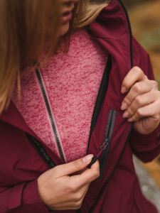 GLASSES | Women's Sally Hiking Jacket, RED - Img 4