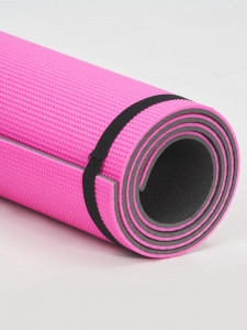ORION | Double layer mattress - size: 50 x 180 x 1 cm - Pink/Grey - Img 2