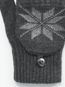 GLASSES | Women's winter gloves, GRAY - Img 2