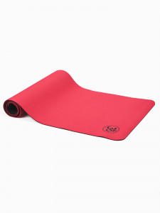 ORION | Yoga mat - 183 x 61 x 0.6 cm - two-tone - raspberry/black - Img 1