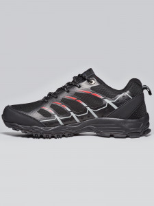 GLASSES | Men's Low Softshell Peter Shoes, BLACK - Img 2