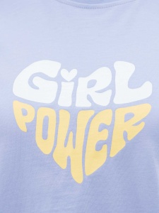 BRILLE | Тениска GIRL POWER, лилав - Img 3