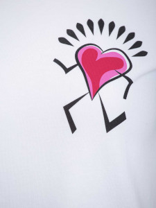 BRILLE | Тениска HEART ICON, бял - Img 3
