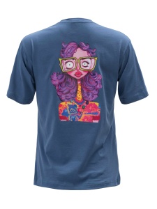 BRILLE | Тениска Purple Girl, син - Img 2