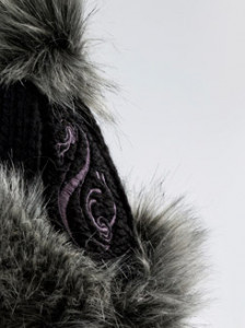 GLASSES | Women's winter hat, BLACK - Img 2