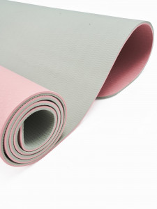 ORION | Yoga mat - 183 x 61 x 0.6 cm - two-tone - pink/grey - Img 3