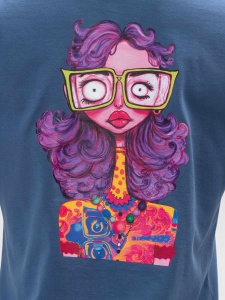 BRILLE | Тениска Purple Girl, син - Img 3