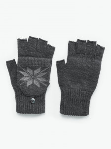 GLASSES | Women's winter gloves, GRAY - Img 1