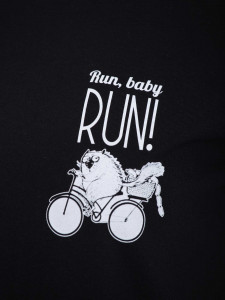BRILLE | Тениска RUN BABY, черен - Img 3