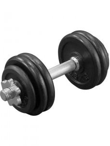 ORION | Dumbbell with black discs - 15 KG
