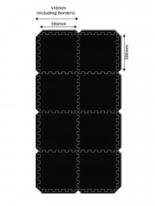 ORION | Mat for fitness equipment - 8 pcs, 39 x 39 cm - Img 2