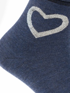 BRILLE | Чорапи Ankle Heart x1, син - Img 3