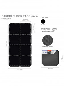 ORION | Mat for fitness equipment - 8 pcs, 39 x 39 cm - Img 3