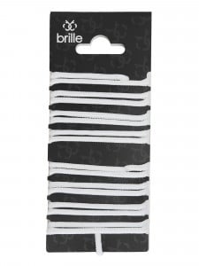 BRILLE | Връзки за обувки кръгли - White - 110cm - Img 1