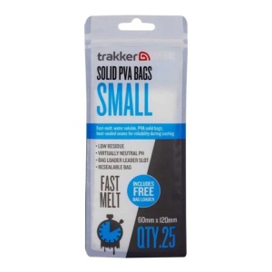 Pungi Solubile Trakker Solid PVA Bags, Marime S, 25buc/plic
