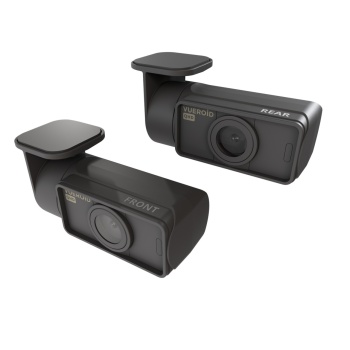 Camera auto de bord, Vueroid, model D40-Q2-2CH, QHD față-spate, HDR, wifi, Ultra Night Vision, 64Gb card microSD inclus - Img 3