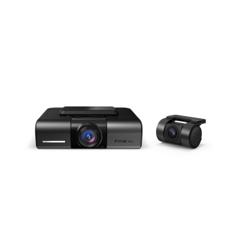 Cameră auto de bord 4K, față-spate, 64Gb card inclus, funcție ADAS plus, aplicație smartmobile și PC, inteligență artificială pentru monitorizarea temperaturii de funcționare, garanție 3 ani, FINEVU, model GX4K-2CH-64G