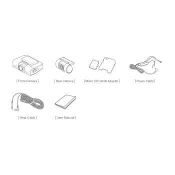 Cameră auto de bord 4K, față-spate, 128Gb card inclus, funcție ADAS plus, aplicație smartmobile și PC, inteligență artificială pentru monitorizarea temperaturii de funcționare, garanție 3 ani, FINEVU, model GX4K-2CH-128G - Img 7