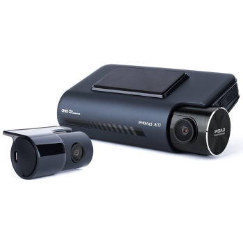 Camera auto de bord 3K, fața-spate, 32Gb card inclus, funcție ADAS, aplicație smartmobile și PC, compatibilitate scaner, IROAD, model X11