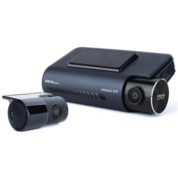 Camera auto de bord 3K, fața-spate, 32Gb card inclus, funcție ADAS, aplicație smartmobile și PC, compatibilitate scaner, IROAD, model X11