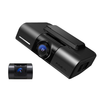 Camera auto de bord QHD, fața-spate, 32Gb card inclus, funcție ADAS, aplicație smartmobile și PC, inteligența artificiala, FINEVU, model GX1000-2CH-32G